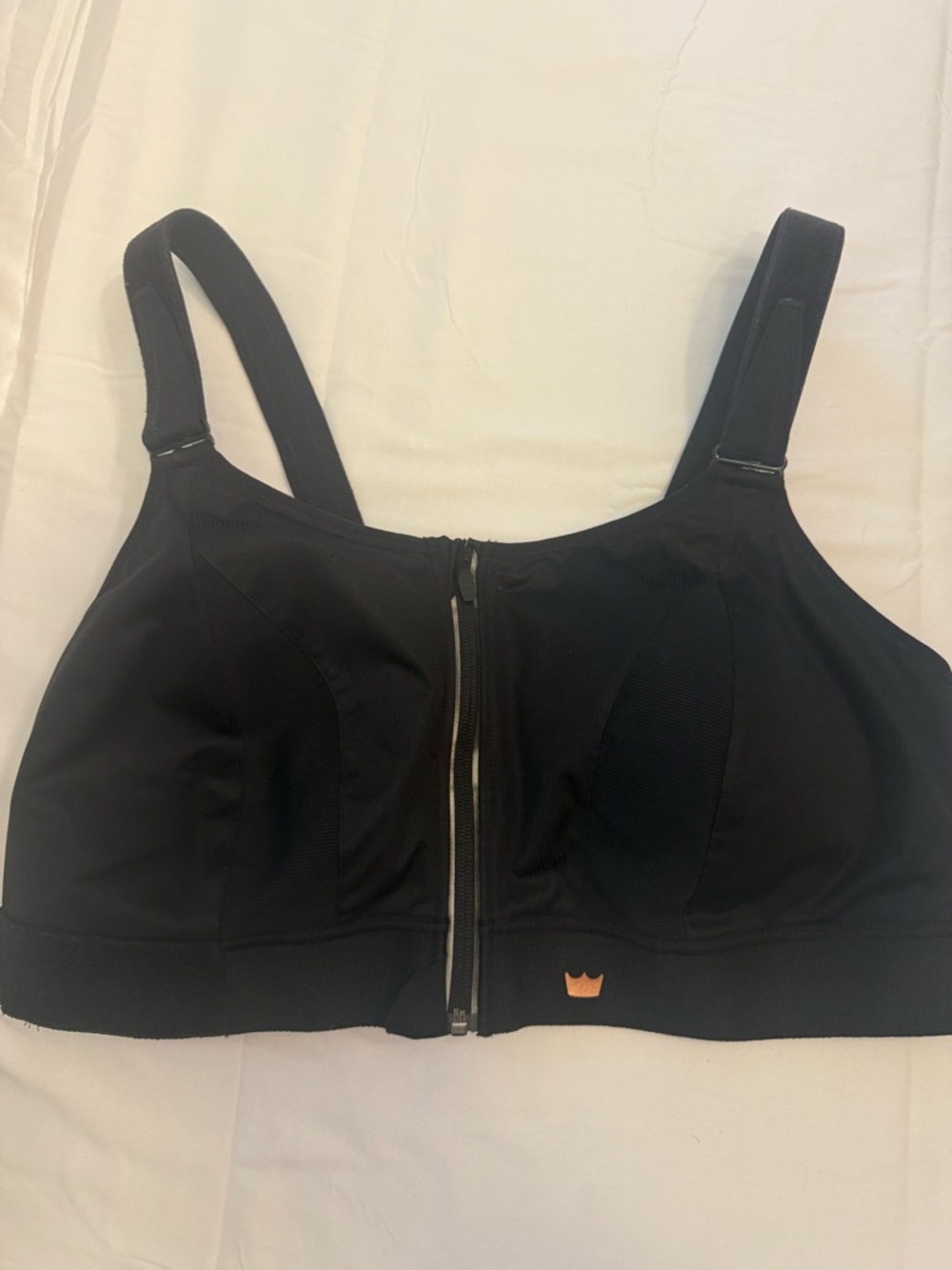 SHEFIT Black Front-Closure Supportive Sports Bra